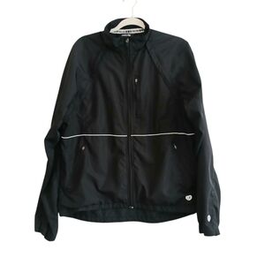 VTG Pearl Izumi Convertible Jacket Men's Large Black Reflective Adjustable Vest